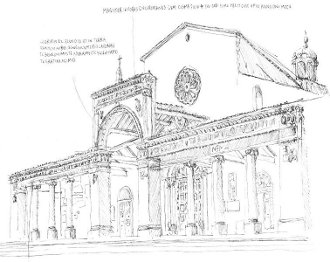 disegno duomo civita castellana