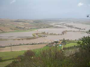 straripamento fiume marta allagamento