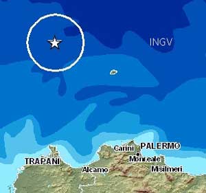 carina sisma terremoto mare trapani