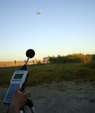 aereo monitoraggio rumore acustico salute