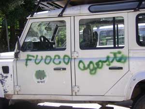 auto vandali oasi wwf